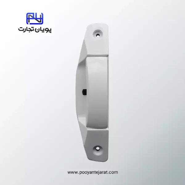 دستگیره تخم مرغی مدل 8090 سفید براق پنجره آلومینیومی، سوئیچی یک طرفه