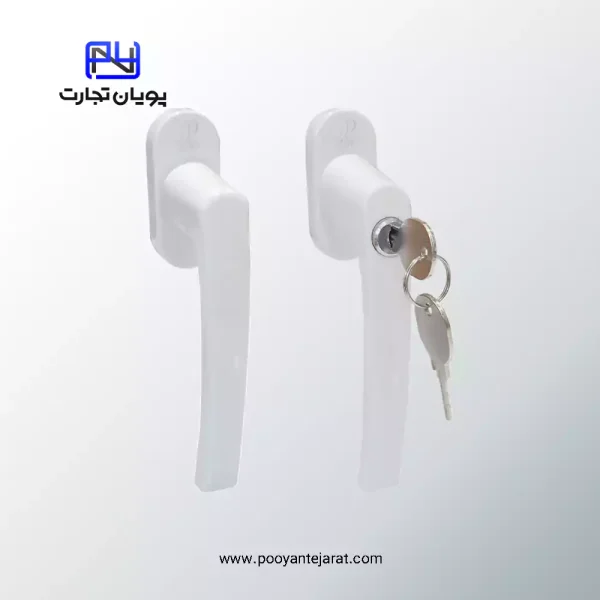 دستگیره درب کلیدخور پلاک پهن YAER