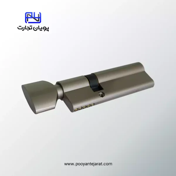 سیلندر سرویسی 9 سانتی‌متر HILUKE مدل 6030 استیل نقره‌ای – یراق‌آلات درب سرویس بهداشتی