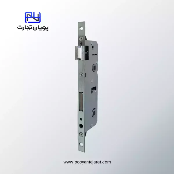 قفل در سرویس بهداشتی Accado مدل 9035 نقره‌ای با آکس 35 و دو زبانه