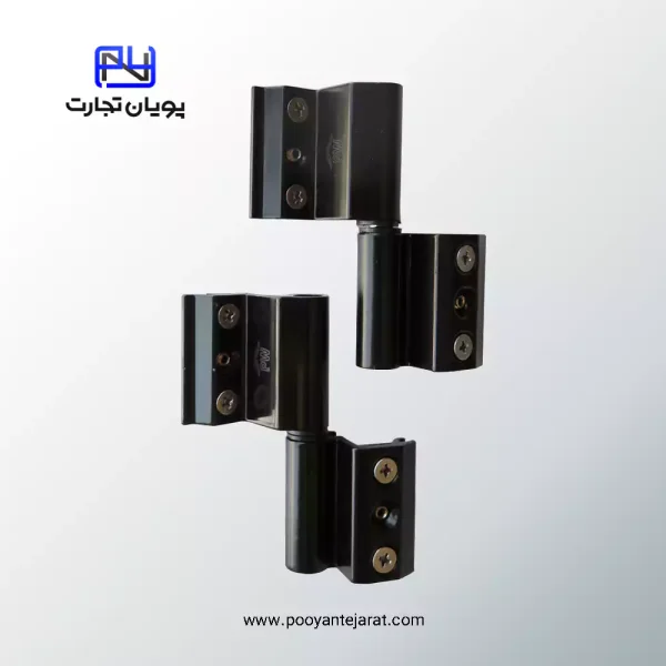 لولای دو تکه قابل رگلاژ مشکی PW