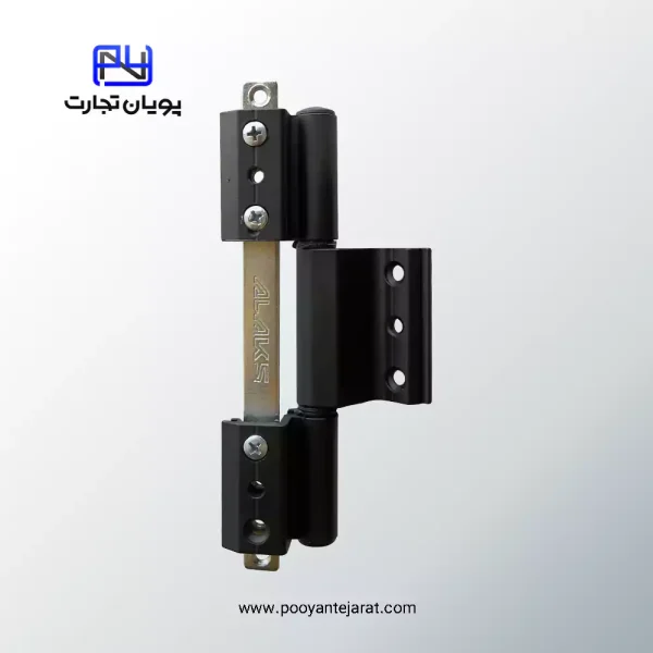 لولای سه تکه واشر سر خور مشکی ALAKS