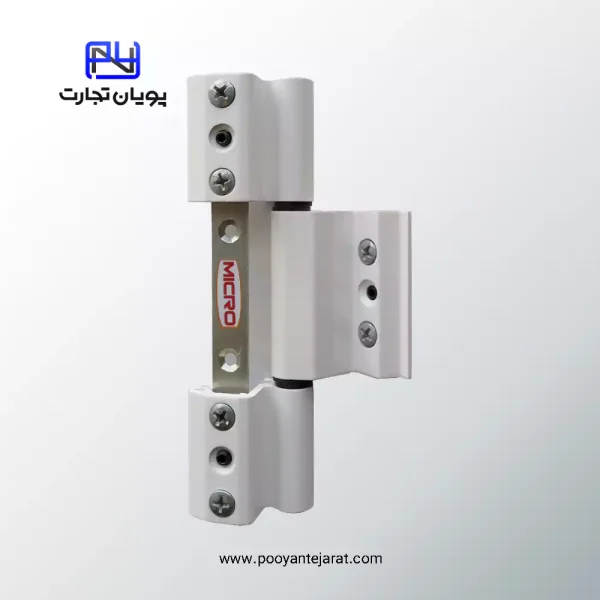 لولای سه تکه واشر سر خور سفید MICRO