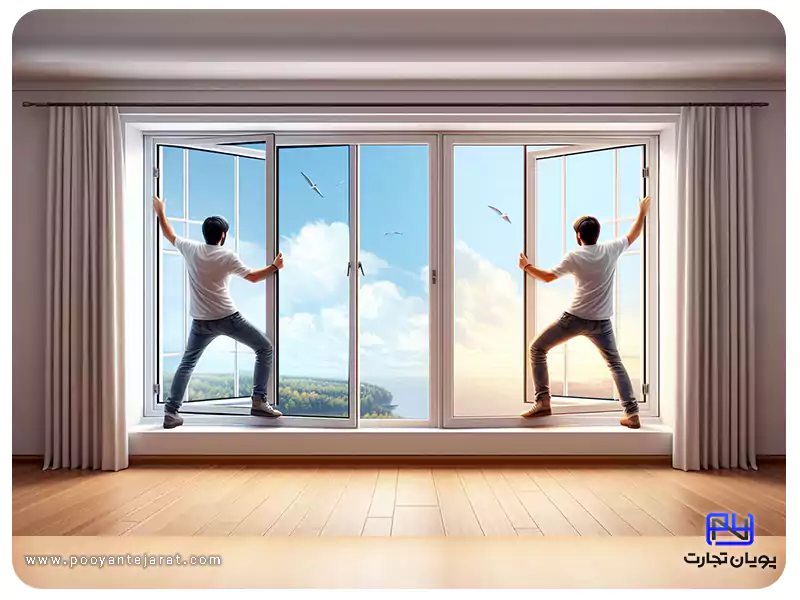 مقایسه لولای پنجره دوجداره آلومینیومی با upvc