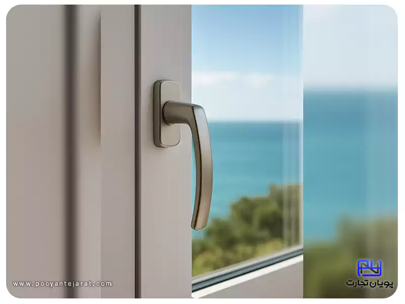 دستگیره پنجره سفید upvc