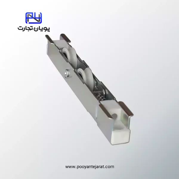 بلبرینگ دو چرخ پلی‌آمید U شکل استیل مناسب پنجره UPVC با تحمل وزن 120 کیلوگرم