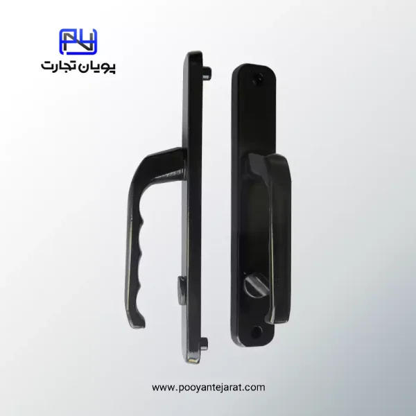 دستگیره درب سرویسی BELER مشکی براق مدل ۹۰×۳۵