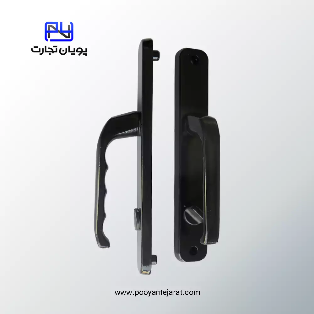 دستگیره درب سرویسی BELER مشکی براق مدل ۹۰×۳۵