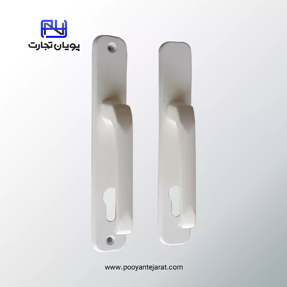 دستگیره درب سوئیچی سفید 85*35 BELER - Image 2