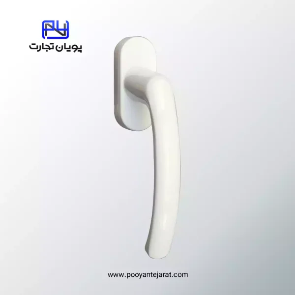 دستگیره پنجره سنگین سفید BELER مدل سوئیچی آلومینیومی – یراق پنجره دوجداره