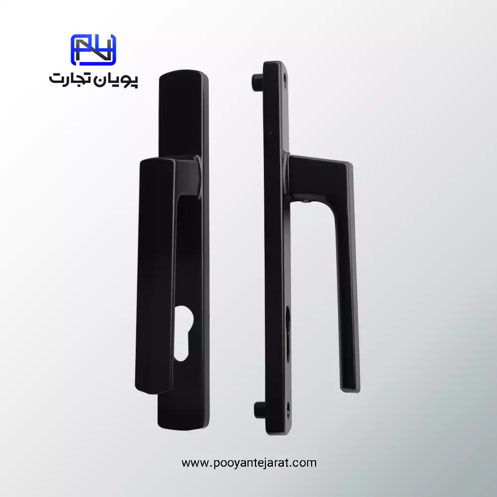 دستگیره سوئیچی پلاک دری ضد سرقت مشکی YAER