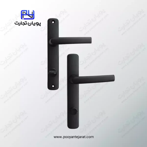 دستگیره درب سرویسی سنگین آلومینیومی 90-35 مشکی GRIF