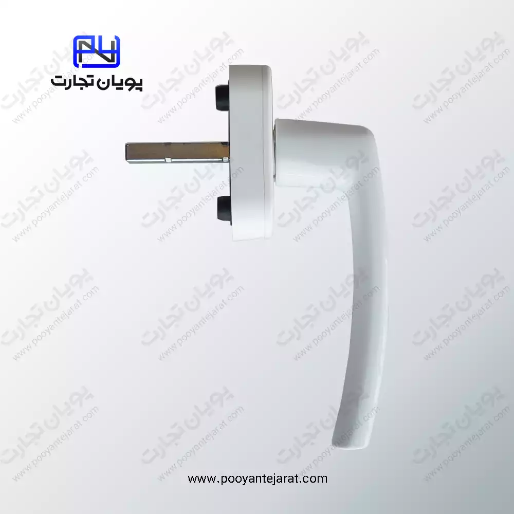 دستگیره پنجره pvc سفید ROTO - Image 2