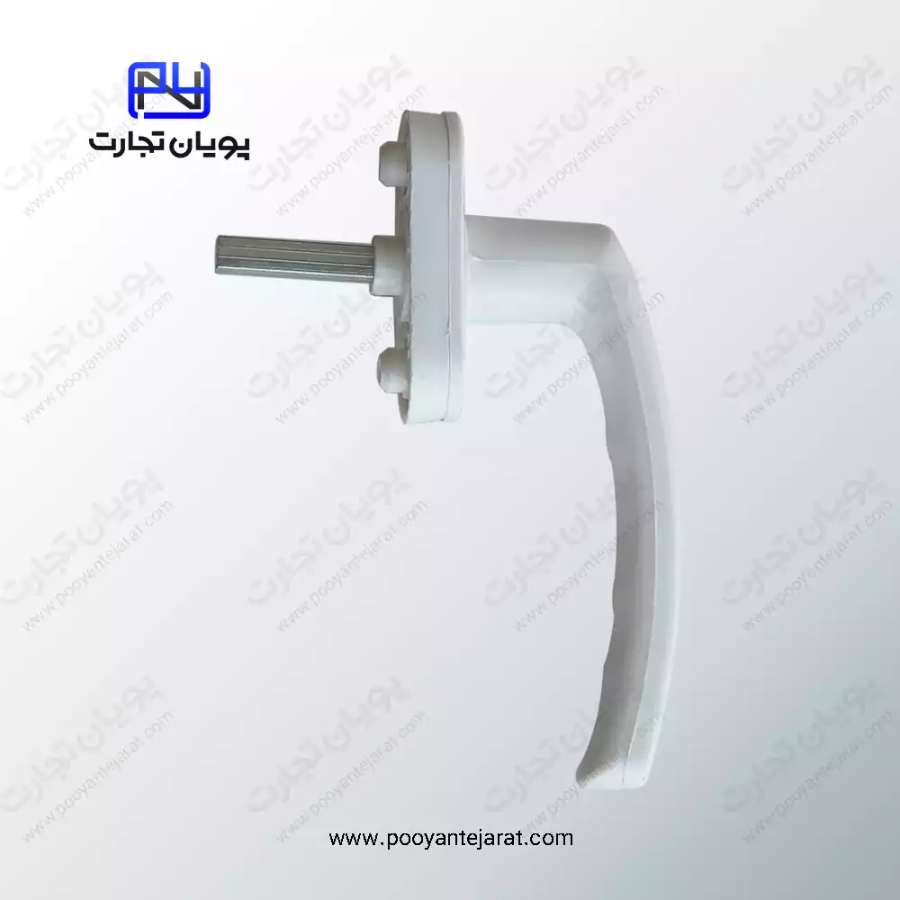 دستگیره پنجره پلاستیکی سفید - Image 2