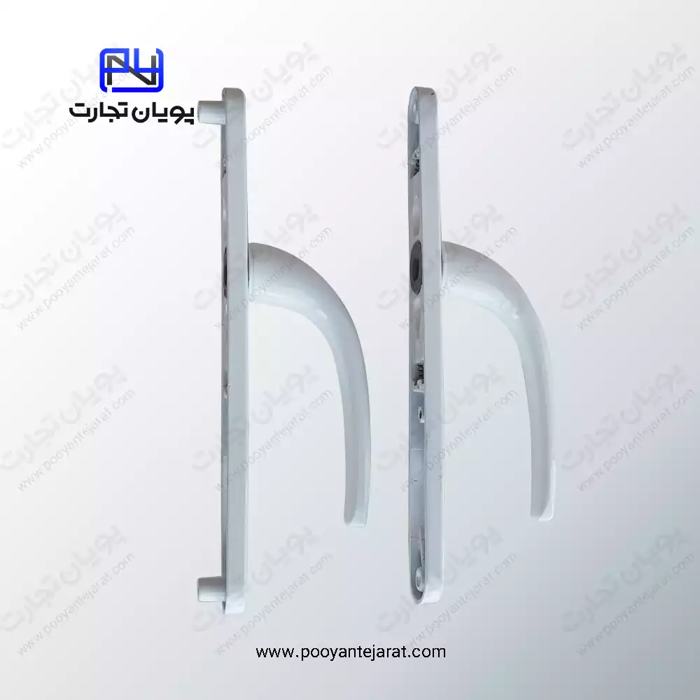دستگیره درب سوئیچی 85*25 سفید BELER - Image 2