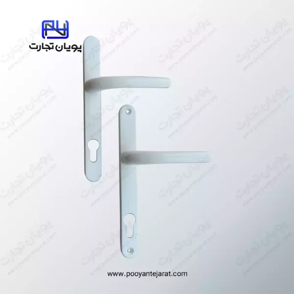 دستگیره درب سوئیچی 85×25 سفید BELER