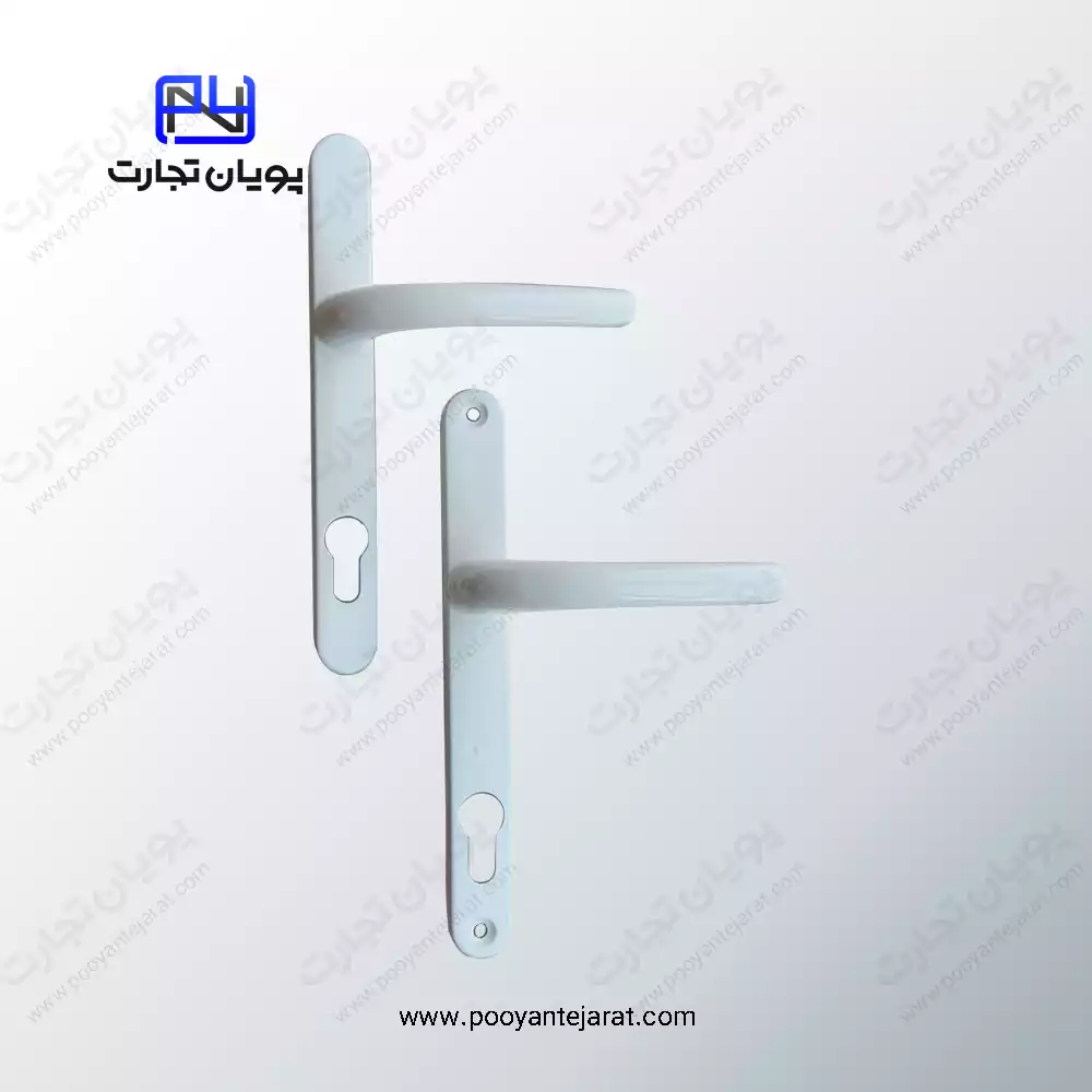 دستگیره درب سوئیچی 85×25 سفید BELER