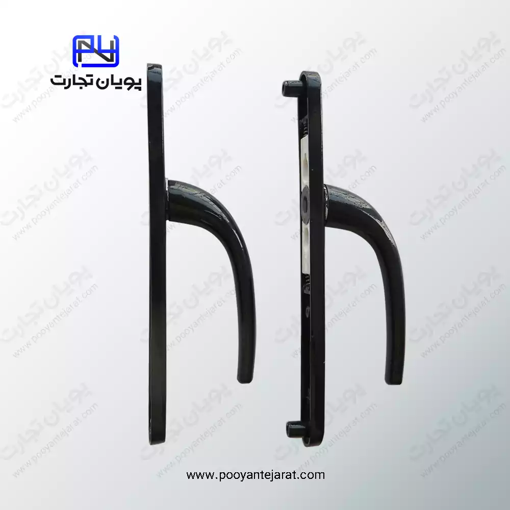 دستگیره درب سوئیچی 85*25 مشکی BELER - Image 2